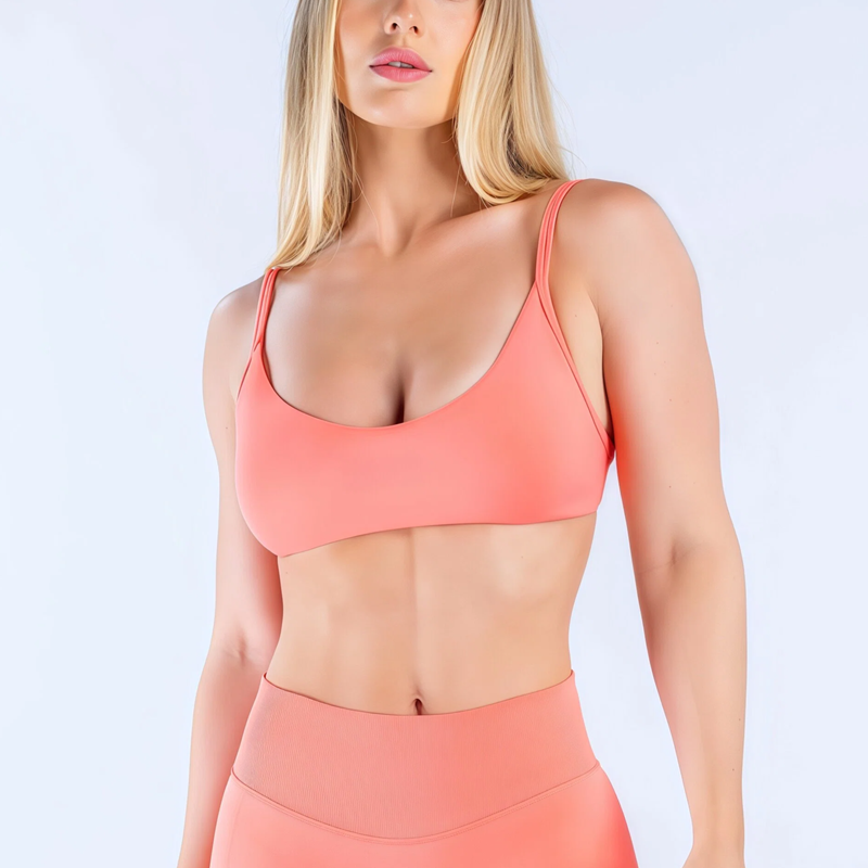 Sports Bra Racerback - HISTELLO インパクトスクープネックブラ レディース Uバック スポーツタンクトップ プッシュアップ