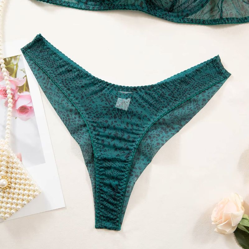 2 ピース/セット女性ランジェリーギャザリング超薄型メッシュ - Sheer Mesh Bra のレビューと価格