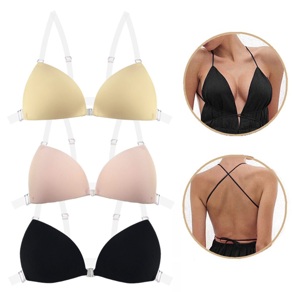 女性用粘着ブラ、背中開きウェディングドレス用シリコン製プラン - Backless Bra Sticky のレビューと価格